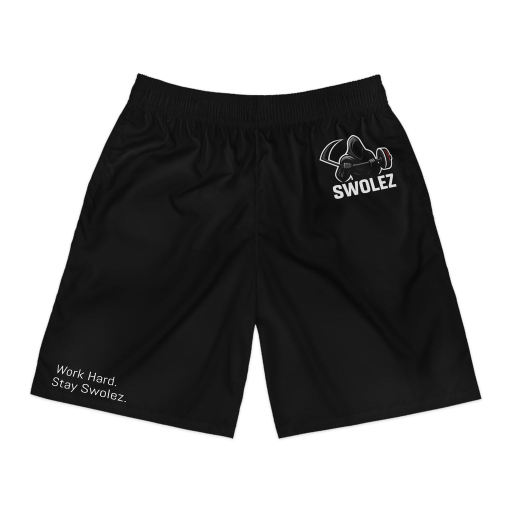 Swolez Men's Jogger Shorts — 'Work Hard. Stay Swolez.' Gym Training Shorts